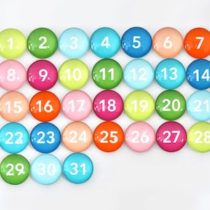 Magnet numbers - colorful!