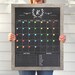 Chalkboard Calendar MEDIUM - Dry erase calendar - Framed calendar - framed chalkboard calendar #18100 
