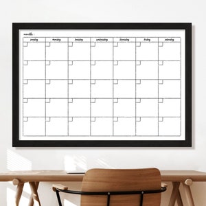Large Wall Calendar 24 X 36 Reusable Calendar Dry Erase Whiteboard ...