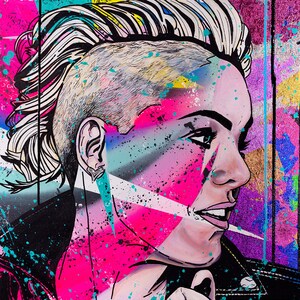 Fine Art Print &#39;F**KIN&#39; PERFECT&#39; Open Edition Poster Giclee Print (PINK, singer) 70x50cm