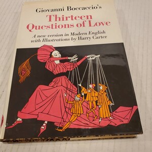 Las trece cuestiones de amor de Giovanni Boccaccio 1974 Tapa dura Versión en inglés moderno Potter