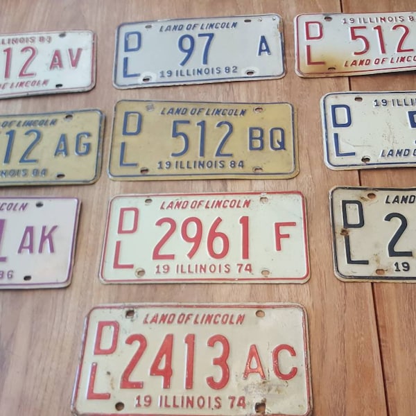 Vintage Dealer Plates Etsy