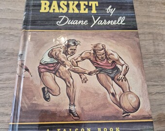 The Winning Basket di Duane Yarnell (1948) Un libro Falcon Vintage copertina rigida