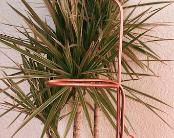 Minimalist plant support stakes for hearty stems, recycled copper plant trellis, minimal trellis, simple trellis, boho home, indoor plants