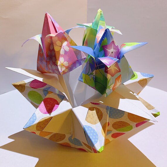 Origami Tulips Flower Pot