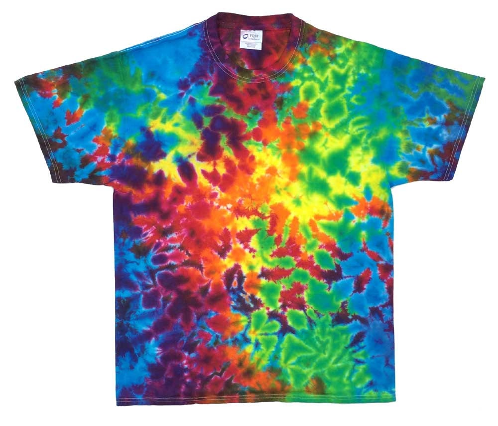 Tie Dye TShirt Crinkle Rainbow 2 Tie Dye Shirt Unisex All Etsy