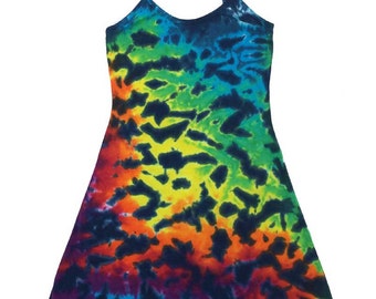 Tie Dye Dress - Crinkle Rainbow
