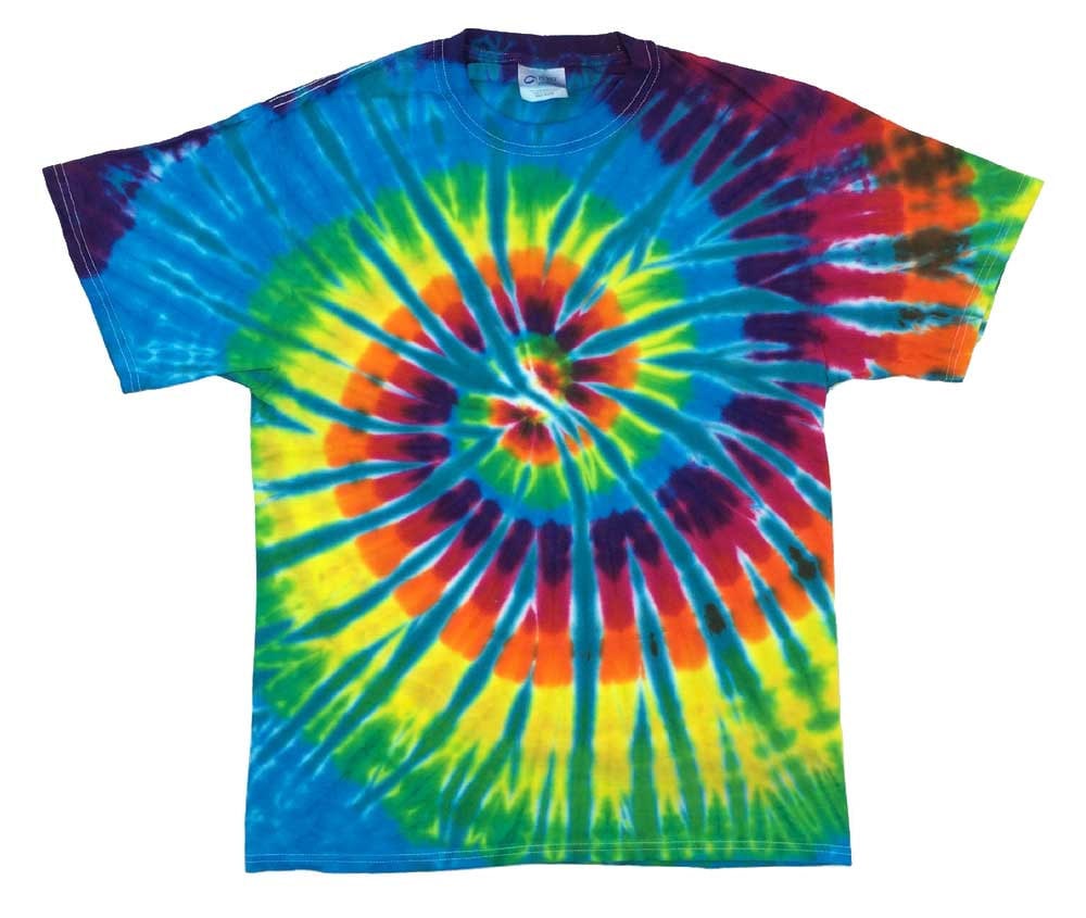 Tie Dye T-shirt Spiral Aqua Tie Dye 