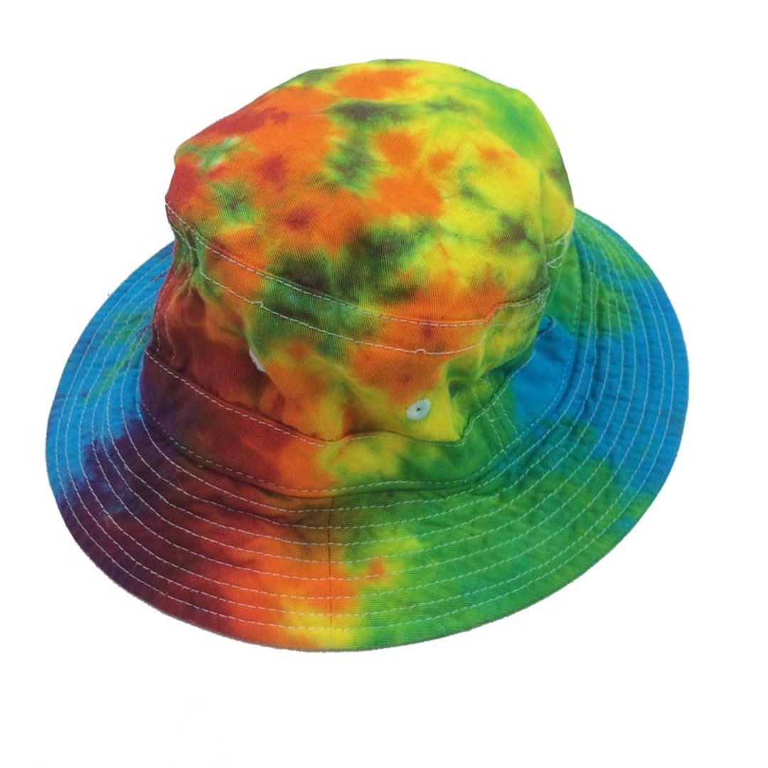 Tie Dye Bucket Hat Rainbow Tie Dye Hat Unisex Festival Etsy