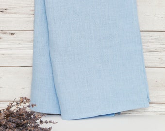 Linen kitchen towel, blue dish towel