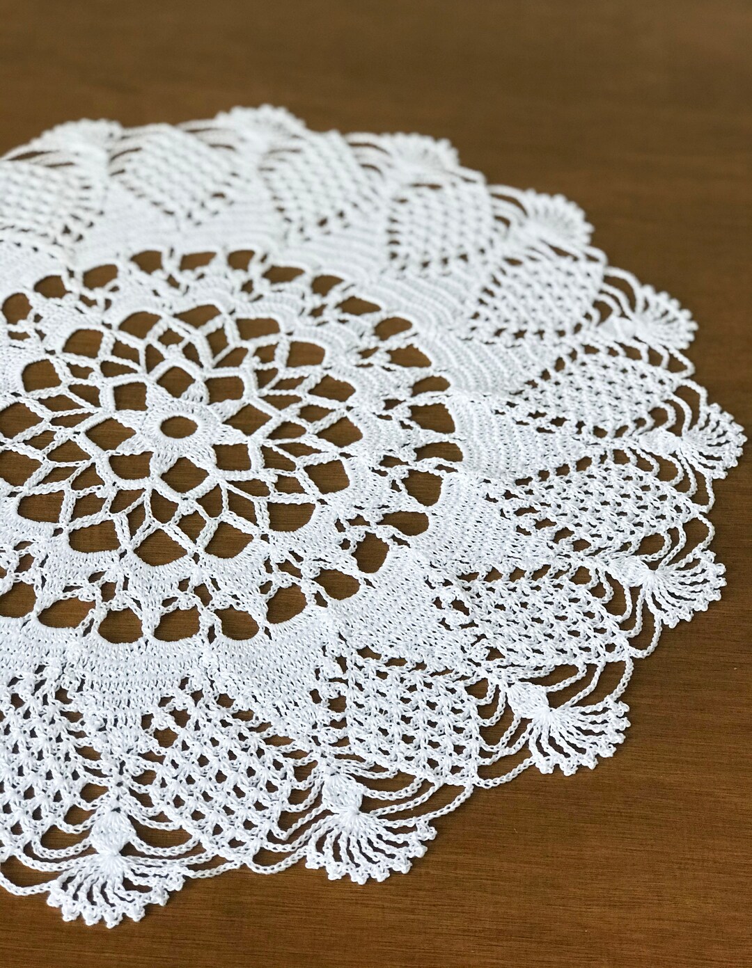 Large Doily Lace Doilies Crochet Doily for Table Boho Style Living Room