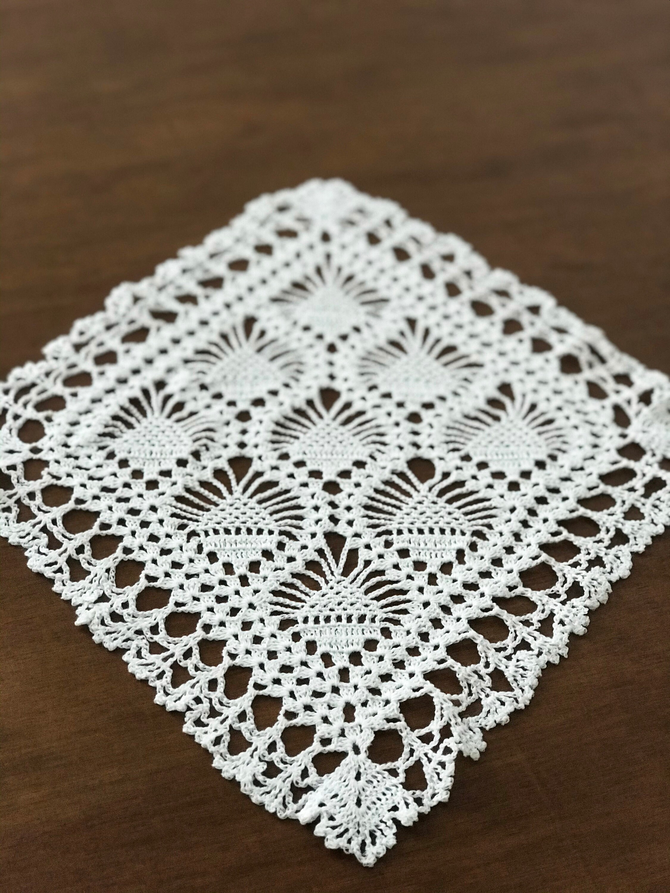 Linen Crochet Lace Doily for Furniture Hand Crocheted Etsy