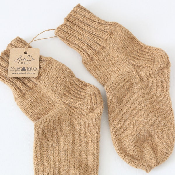Handmade wool socks, knit socks, UK 6, 7, EU 39, 40 womens mens wool socks, knitted socks, mohair socks, warm socks, winter socks