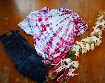 Ice Dye Tie Dye Shirt | Watercolor Effect Festival Top