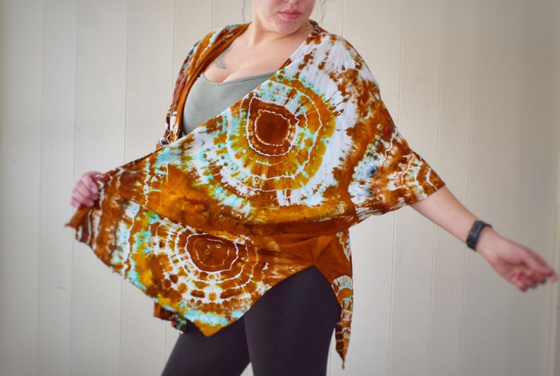 Tie Dye Kimono | Women's Festival Clothing | Tie Dye Shawl bild 3