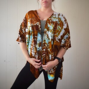 Tie Dye Kimono | Women's Festival Clothing | Tie Dye Shawl bild 4