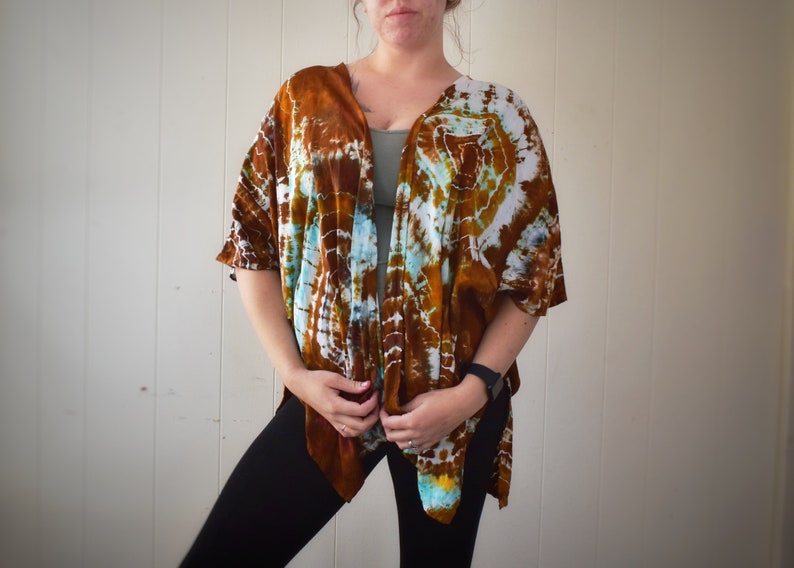 Tie Dye Kimono | Women's Festival Clothing | Tie Dye Shawl bild 4