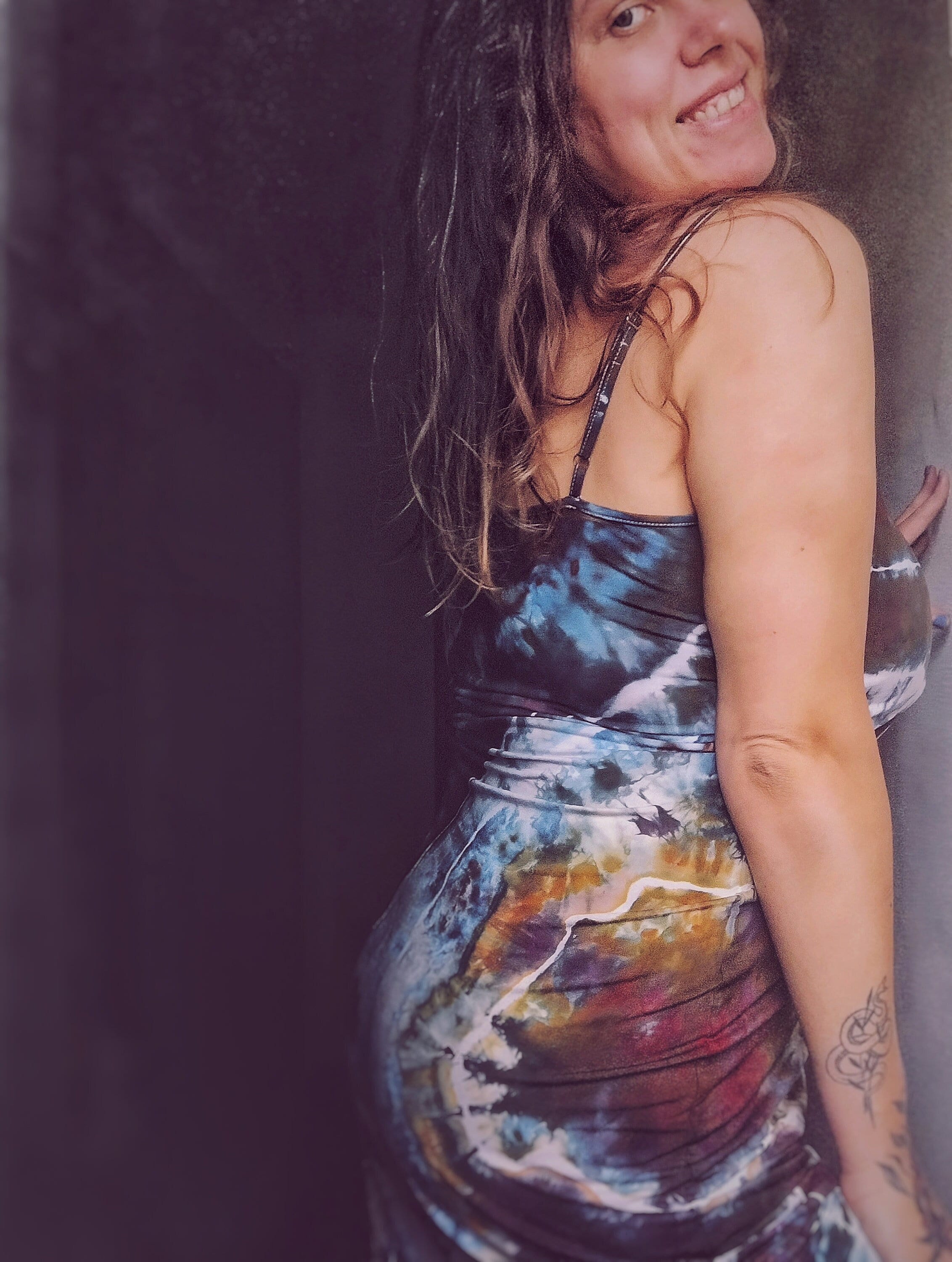 princess polly baby blue dress Our Tie Dye Drawstring Side Bodycon Dress is such a vibe