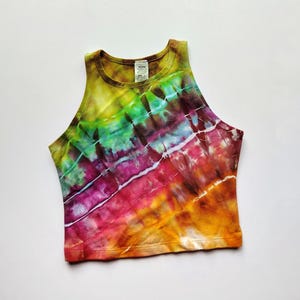 Rainbow Tie Dye | Womens Crop Top | Hippie Clothing