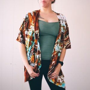 Tie Dye Kimono | Women's Festival Clothing | Tie Dye Shawl bild 2