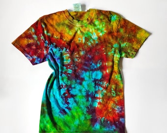 Rainbow Tie Dye Shirt | Womens Hippie Clothing | Trending Tie Dye Shirt | Psychedelic