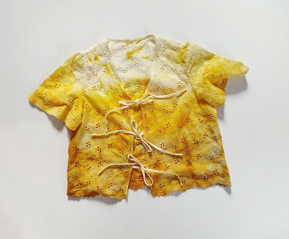 | Embroidered Flower Blouse- Drip Dip- Choose Your Own Color |