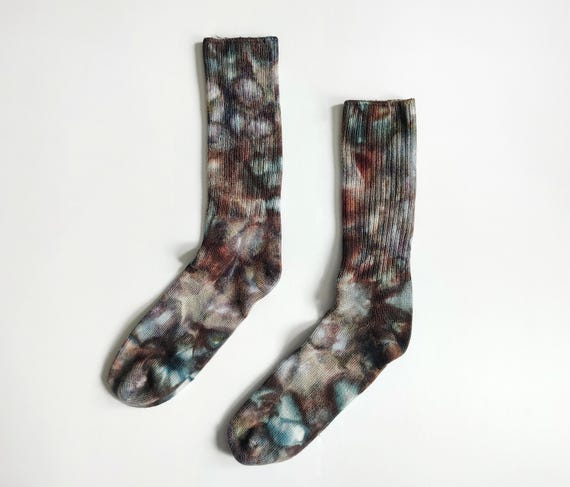 Bamboo Rayon socks, ice dyed clothing, intentional clothing