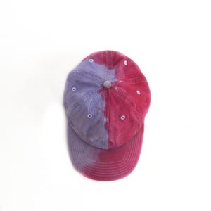 Purple and Pink Tie Dye Baseball Hat | Tie Dye Hat | Gift for Teen Girl