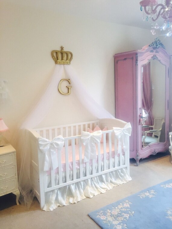 Beaux Arcs De Berceau De Princesse Literie Neutre De Bebe Etsy France
