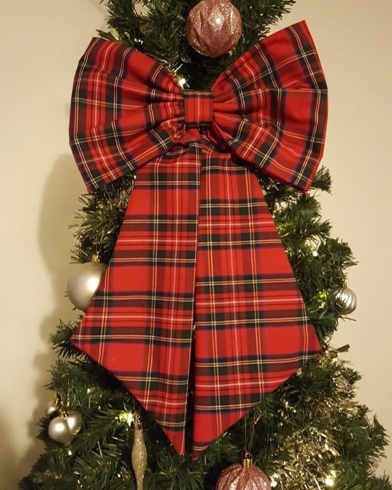 Beautiful Christmas Tree Bow Christmas Tree Topper. Red Etsy