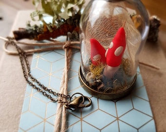 Secret Garden Dome Specimen Jar Necklace
