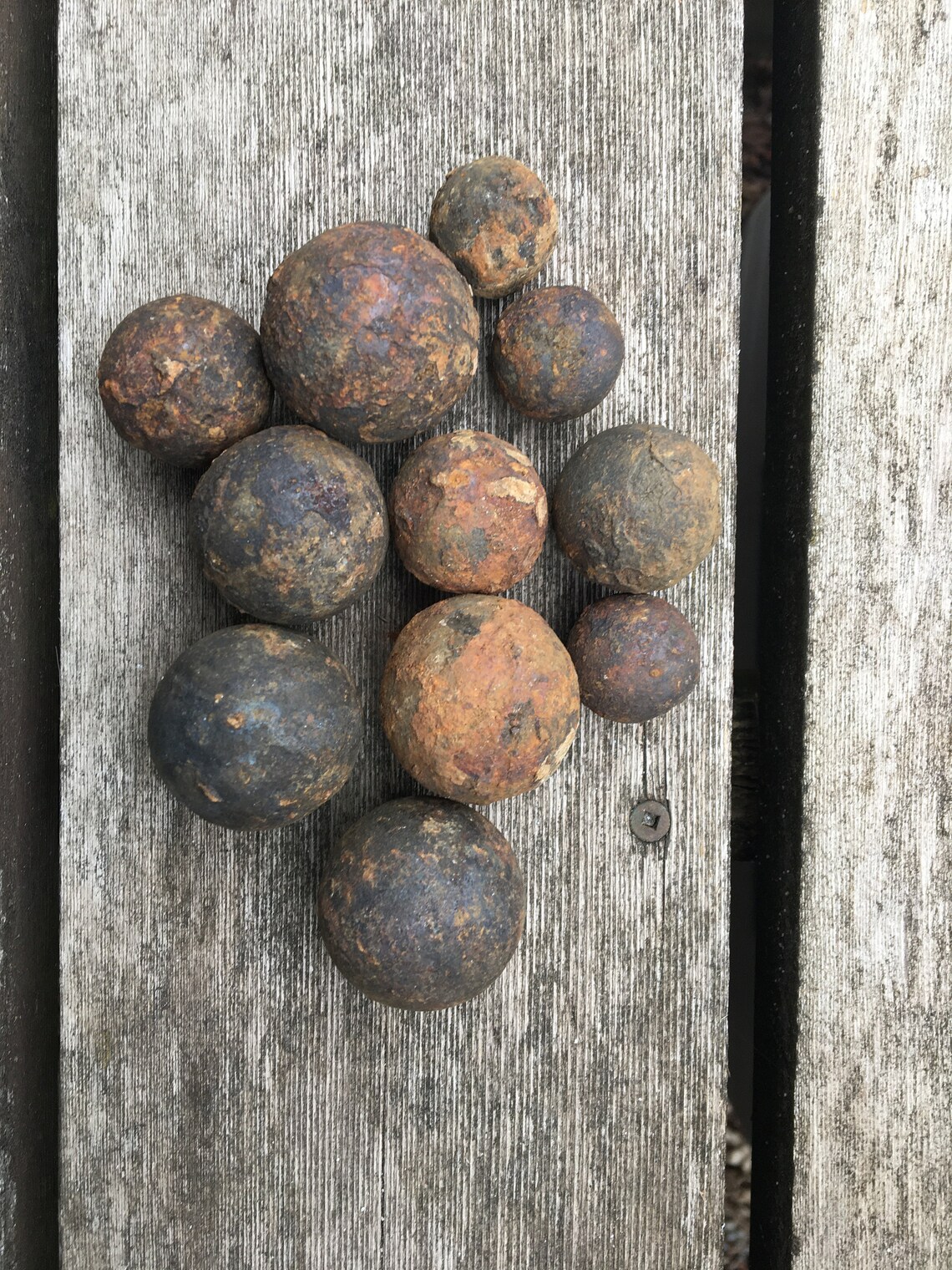 Assorted grapeshot cannonballs 1812 civil war era 48oz total Etsy