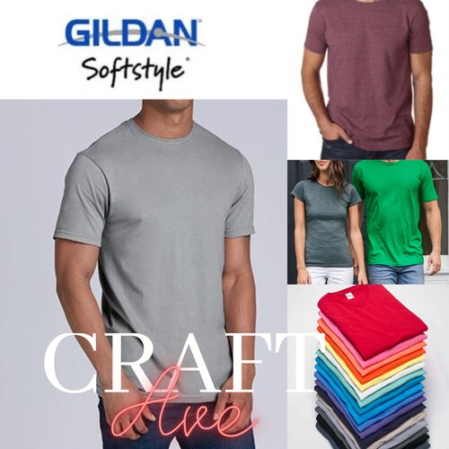 Gildan Blank Tshirt for Screenprint htv vinyl embroidery Etsy