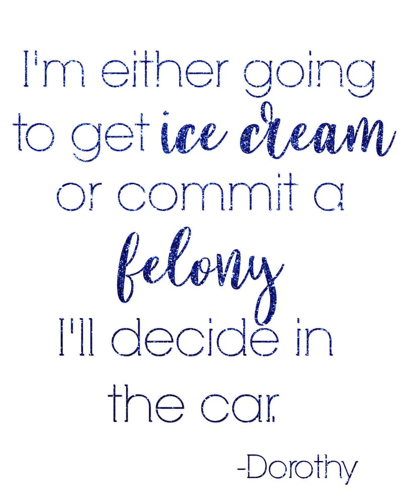 golden girls quote print setprintable quote 5x7 size etsy