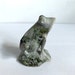 Nicole reviewed Vintage marble carved frog on a lily pad! Charming detail carved from a grayish and green marble stone