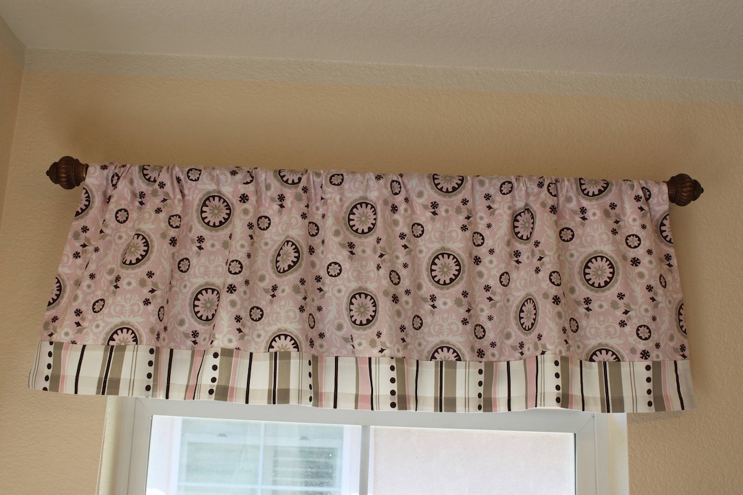 Valances Premier Prints Circles and Stripes Nursery Valances 50 X 16