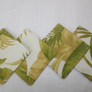 Fabric coasters, set of 4 fabric coasters, mug rug.
