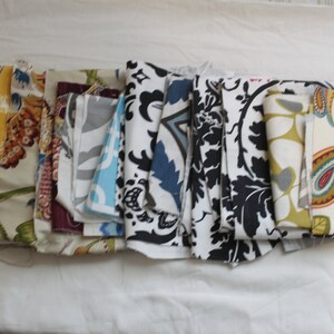 Fabric scraps, remnants.  Lot of fibric cotton fabric scraps Premier Prints.
