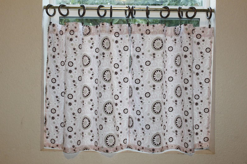 Cafe curtains kitchen cafe curtains Premier Prints fabric Etsy