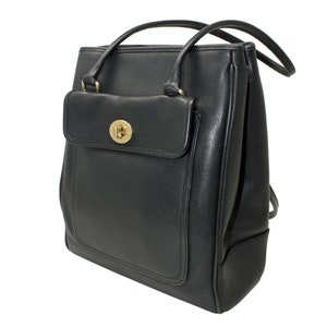 Coach Penelope Paper Bag Tote Style No. 9714 in Black Leather