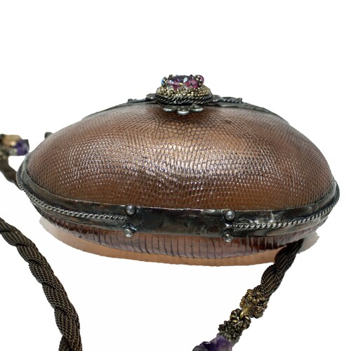 Maya Evangelista Hard Resin Cross Body Bag with Removable shops Beaded Strap in Amber, Vintage Brutalist 1980's Handmade Purse