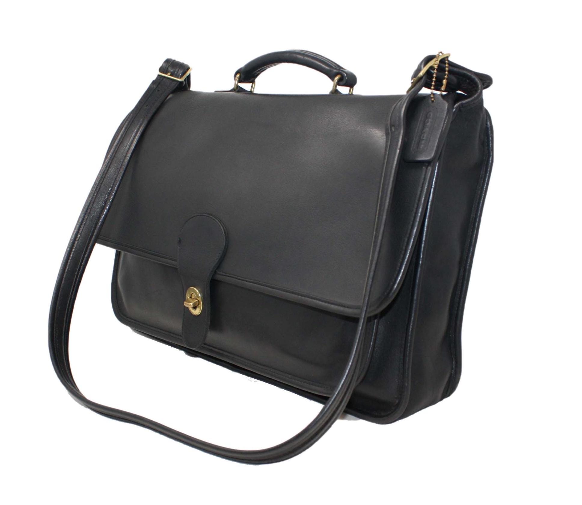 Coach Metropolitan Briefcase Style 5180 in Black Leather