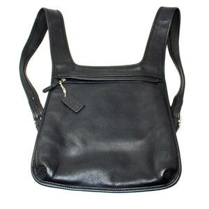 coach backpack 9405 Vintage Coach Slim Hippie Backpack Style 9405 in BLACK Leather and Silver  Hardware, UNISEX, Serial No. K9H-9405
