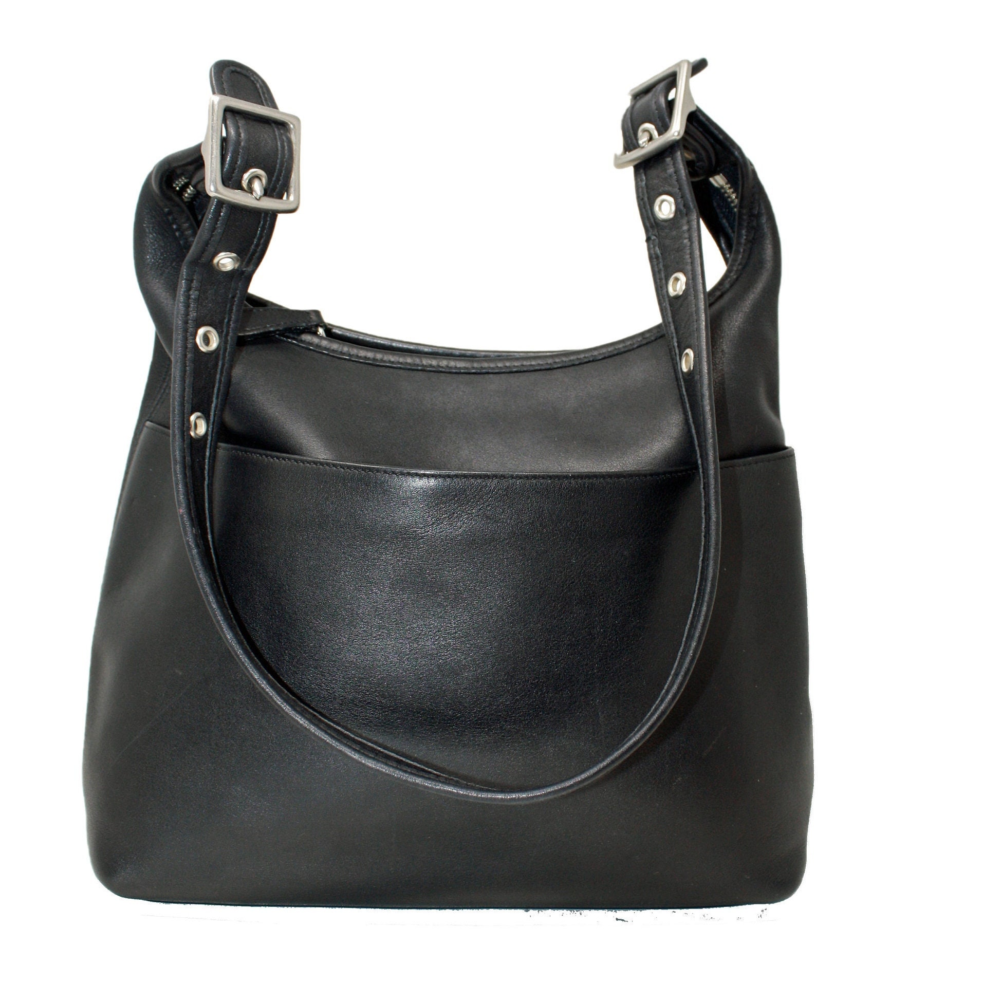 Coach Legacy Hobo Style 9058 in Black Leather and Silver Coach Legacy Hobo Style 9058 in Black Leather and Silver