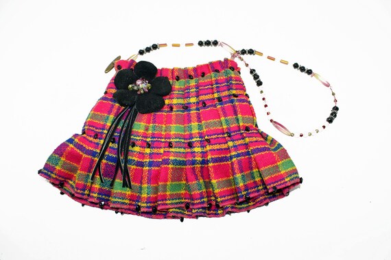 Mary Frances of San Francisco Pink Tartan Plaid Be