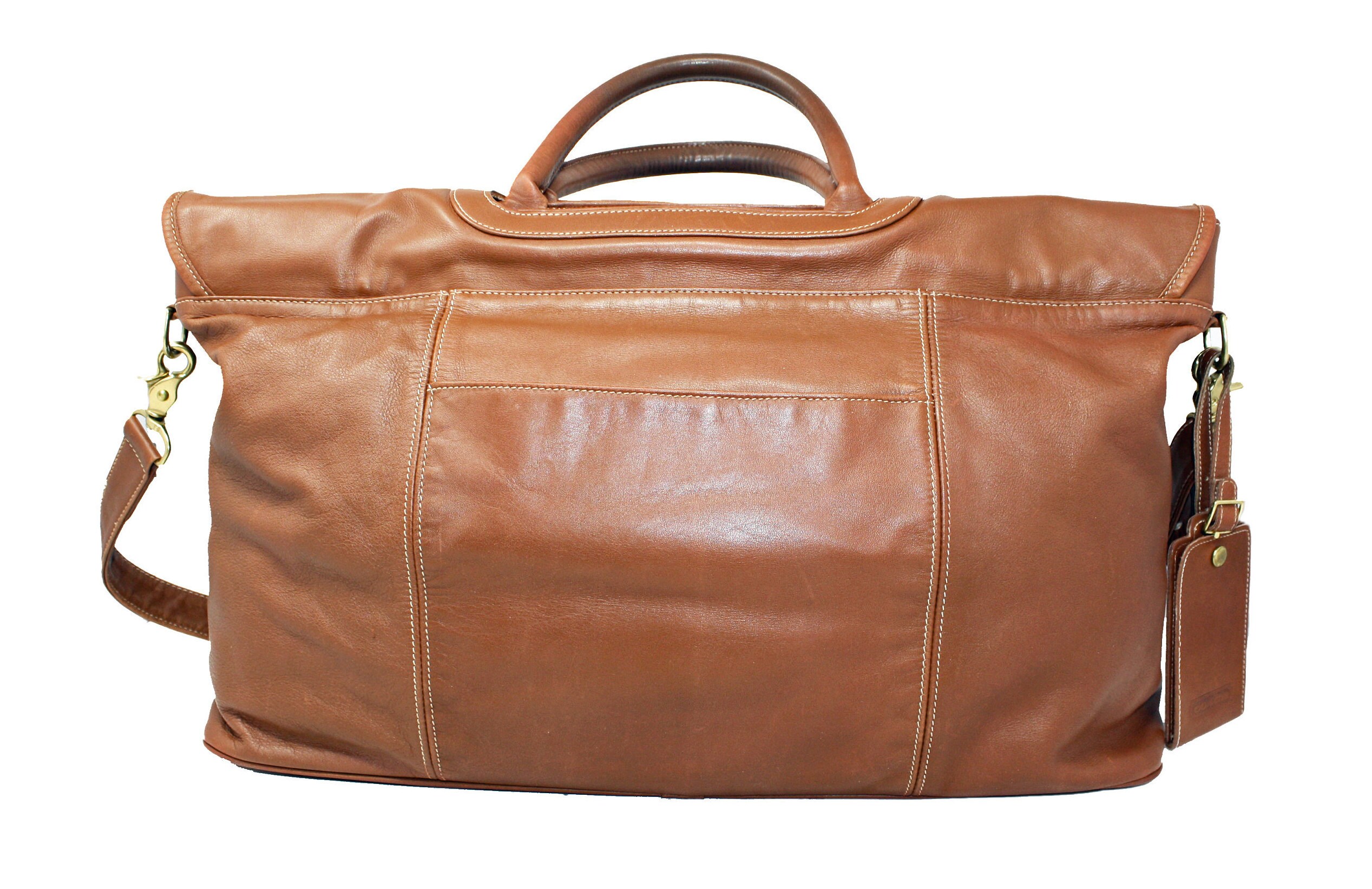 Coach CarryOn Flap Bag Style 522 in British Tan Leather Etsy