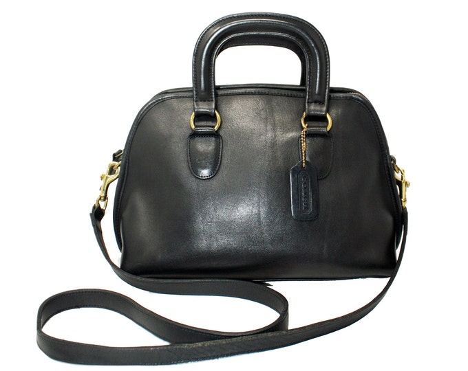 Coach Baxter Style 9903 Doctor Bag in Black Leather 90's - Etsy