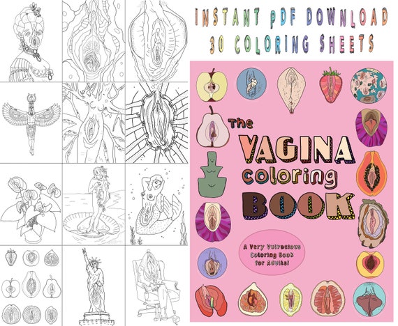Download The Vagina Coloring Book A Very Vulvacious Coloring Book For Etsy