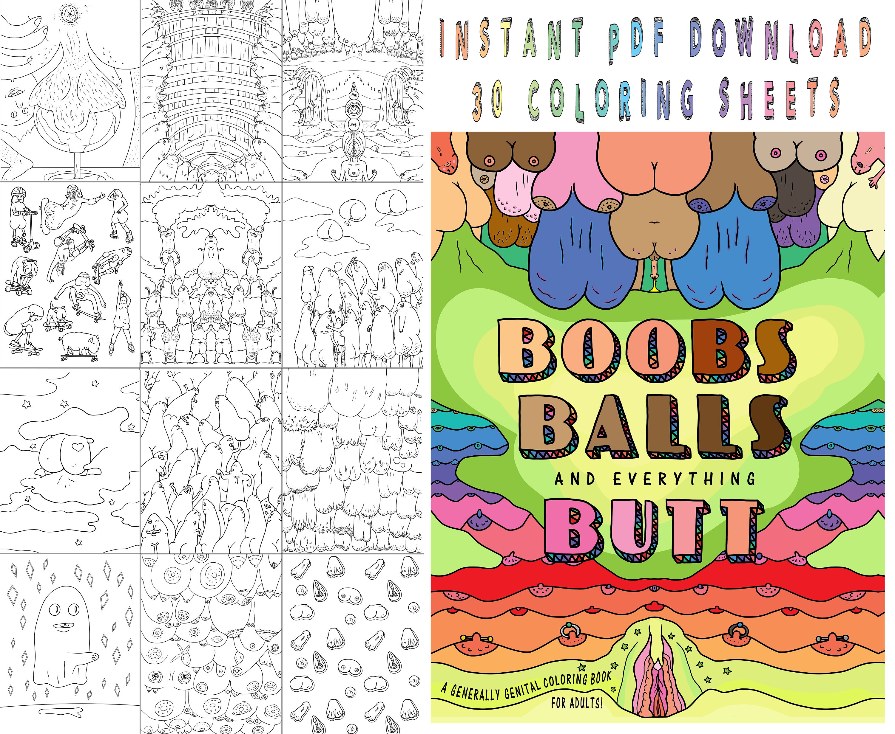 Boobs coloring book