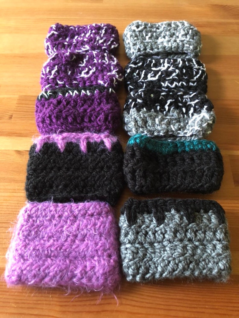 Handmade crochet reusable tea coffee cup cozy